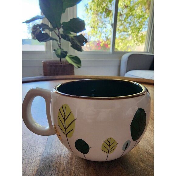 2007 Starbucks Autumn Fall Thanksgiving Leaves Coffee Cup Tea Mug 9oz - Picture 1 of 7